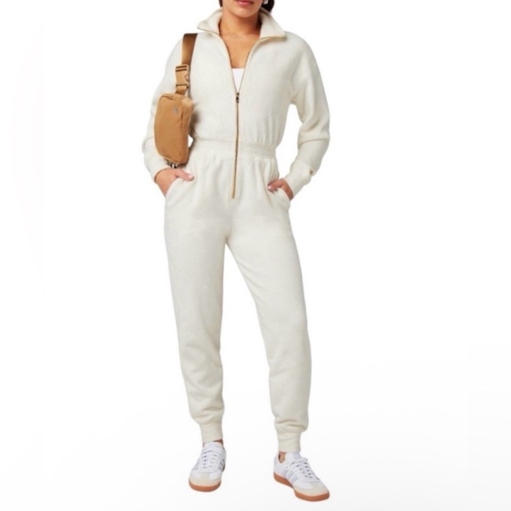 Fabletics Cozy Cord Jumpsuit sz M NWT